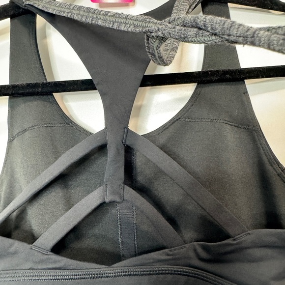 LULULEMON Twist and Toil Tank Built In Bra Heathered Black - Picture 5 of 8